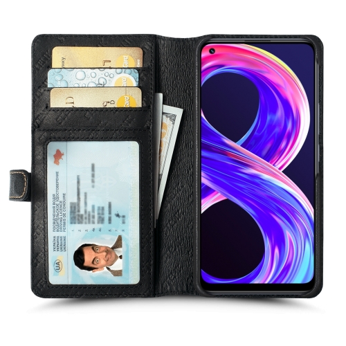 чохол-гаманець на Realme Realme 8 Чорний Stenk Premium Wallet фото 2
