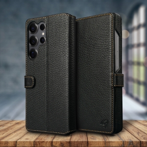 Чохол-портмоне Stenk Premium Wallet для Samsung Galaxy S25 Ultra Чорний