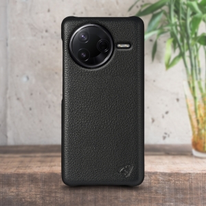 Шкіряна накладка Stenk Cover для Xiaomi Poco F7 Pro Чорний