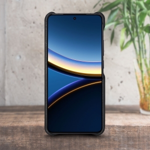 Шкіряна накладка Stenk Cover для Xiaomi Poco F7 Pro Чорний