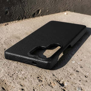 Шкіряна накладка Stenk Cover для Samsung Galaxy S26 Ultra Чорний