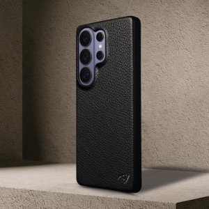 Шкіряна накладка Stenk Cover для Samsung Galaxy S26 Ultra Чорний