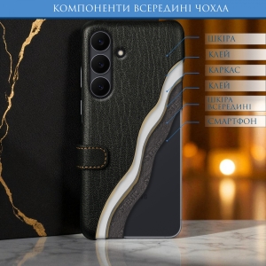 Чохол книжка Stenk Premium для Samsung Galaxy S25 FE Чорний