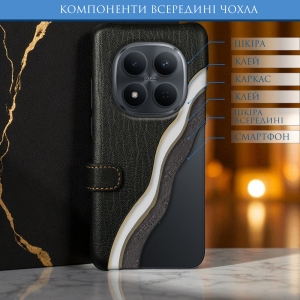 Чохол книжка Stenk Premium для Xiaomi Redmi Note 15 Pro 5G Чорний